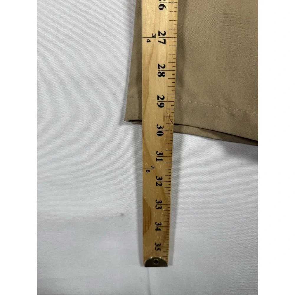BluffWorks Original Commuter Work Play Pants Men's 38x30 Beige Relaxed Fit NYC